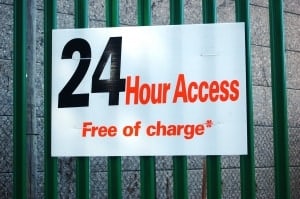 24 Hour access storage near handcross