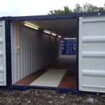 Large storage units avalble with doors both ends to make life easy